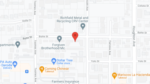 Map of the neighborhood around Tehama Village