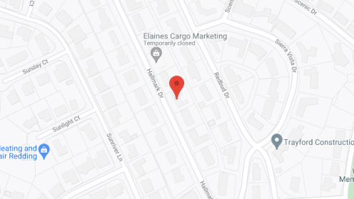 Map of the neighborhood around Wright RCFE