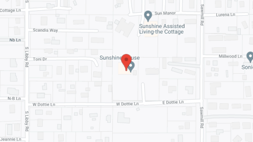 Map of the neighborhood around Sunshine House