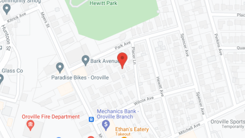 Map of the neighborhood around Park Place Apartments