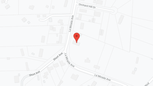 Map of the neighborhood around La Mirada Villa