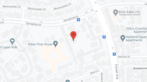 Map of the neighborhood around Cinnamon Village
