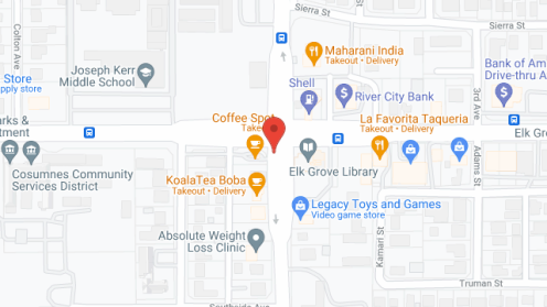 Map of the neighborhood around Caring Families