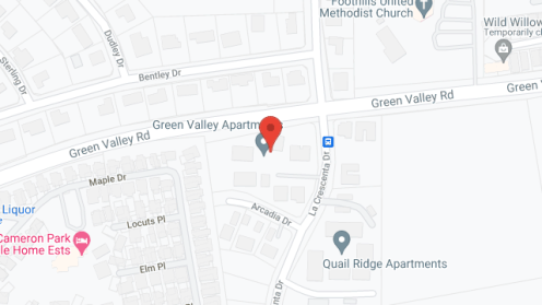 Map of the neighborhood around Green Valley Apartments