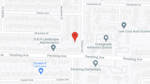 Map of the neighborhood around Grace Home I
