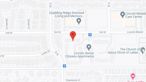 Map of the neighborhood around Lincoln Senior Citizens Apt