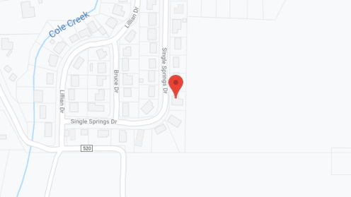 Map of the neighborhood around Tarry's Board and Care