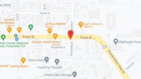 Map of the neighborhood around Mirabel Lodge
