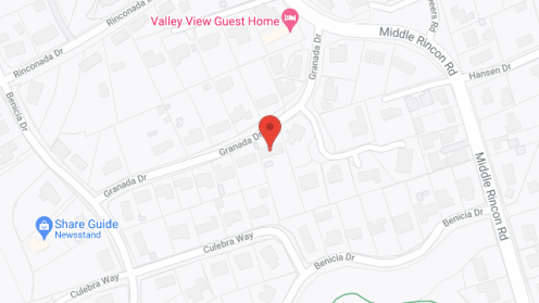 Map of the neighborhood around Granada Manor