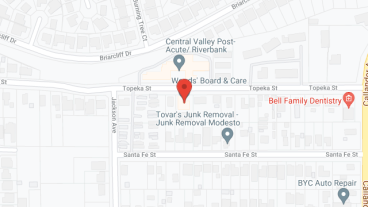 Woods' Board and Care in google map