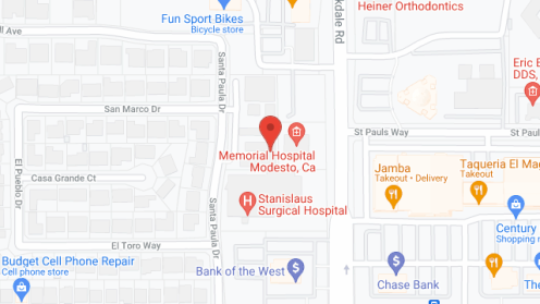 Map of the neighborhood around Santa Paula Commons
