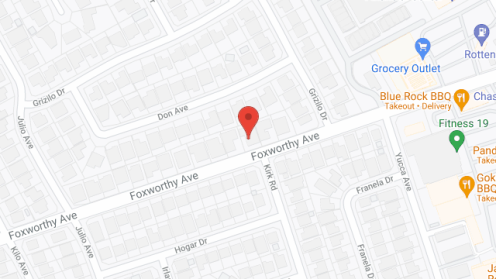Map of the neighborhood around Precious Moments Home #2