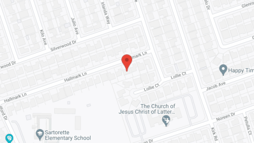 Map of the neighborhood around Precious Moments Home #3