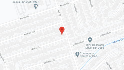 Map of the neighborhood around Precious Moments Home #1