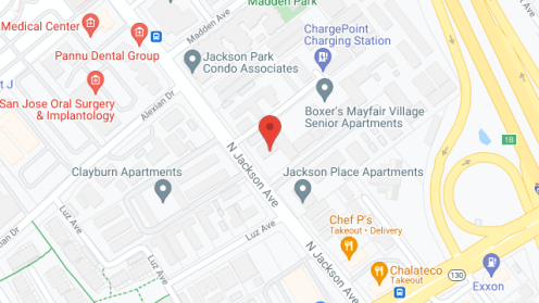 Map of the neighborhood around Boxer's Mayfair Village Apt