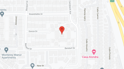 Map of the neighborhood around Villa San Pedro Apartments