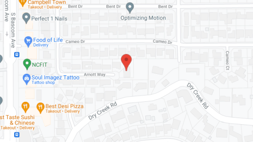 Map of the neighborhood around Corpuz Manor