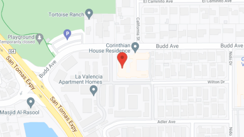 Map of the neighborhood around Corinthian House Residence Inc