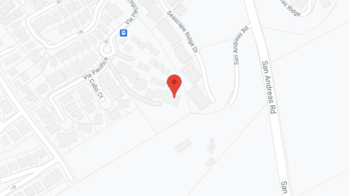 Map of the neighborhood around VIA Pacifica Gardens