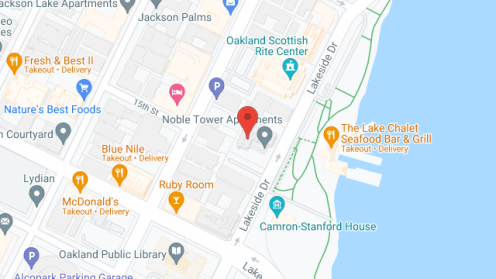 Map of the neighborhood around Noble Tower