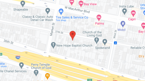Map of the neighborhood around Mc Creary's Board and Care