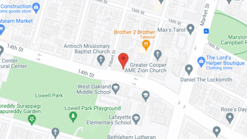 Map of the neighborhood around Lottie Johnson Memorial House