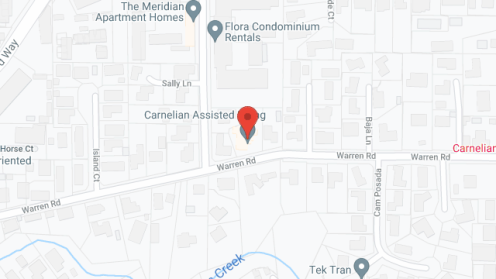 Map of the neighborhood around The Carnelian I
