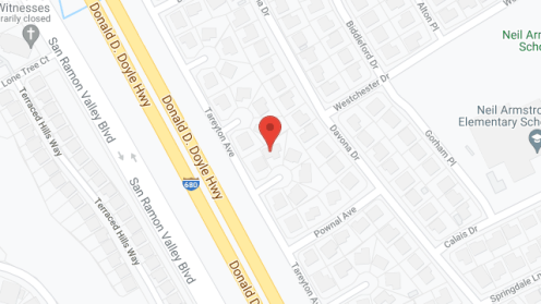 Map of the neighborhood around Crow Canyon Residential Care