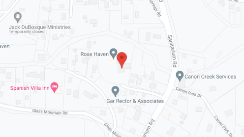 Map of the neighborhood around Rose Haven