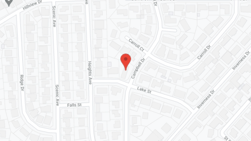Map of the neighborhood around Highland Manor Board and Care