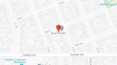 Map of the neighborhood around Quail Garden