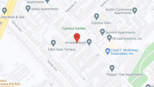 Map of the neighborhood around Eden Issei Terrace Apts