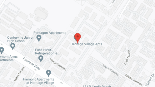 Map of the neighborhood around Heritage Village