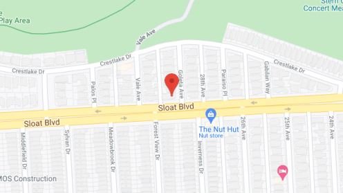 Map of the neighborhood around New Life Homes