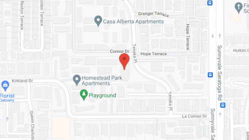 Map of the neighborhood around Homestead Park Apartments