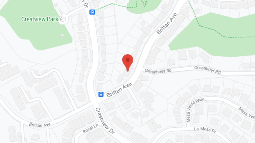 Map of the neighborhood around Miko's Family Home