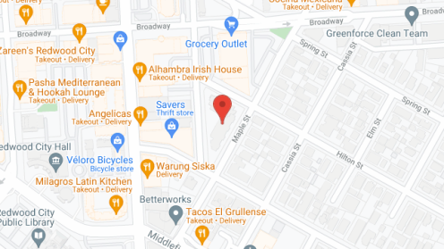 Map of the neighborhood around Redwood City Commons Apt