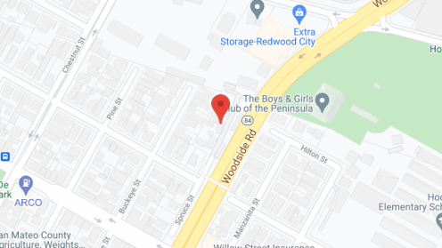 Map of the neighborhood around Redwood Court Apartments