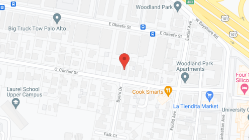 Map of the neighborhood around Golden Year's Manor Home