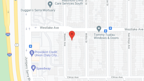 Map of the neighborhood around Margie's Rest Home