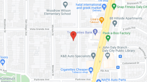 Map of the neighborhood around Santa Barbara Guest Home