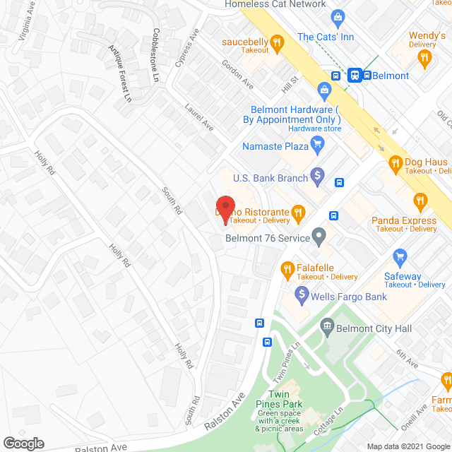 Belmont Convalescent Hospital in google map