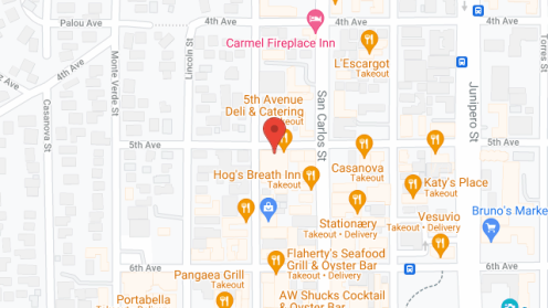 Map of the neighborhood around Agape Homes of Carmel Valley