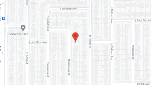Map of the neighborhood around Renaissance House