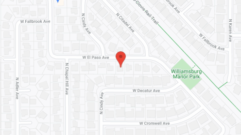 Map of the neighborhood around Clovis Quality Care