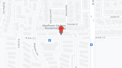 Map of the neighborhood around Mayflower Gardens Retirement
