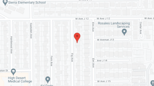 Map of the neighborhood around Cora's Board and Care