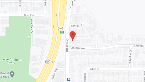 Map of the neighborhood around Ave's Board and Care Home
