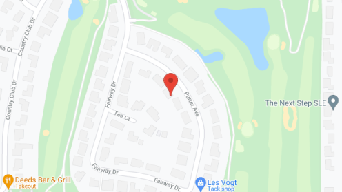 Map of the neighborhood around Shadow Oaks