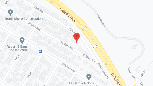 Map of the neighborhood around Pacific Vista Residential Care